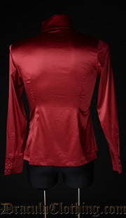 Red Satin Naval Shirt