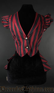 Red Striped Tailcoat Vest