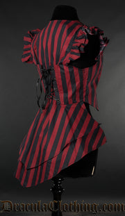 Red Striped Tailcoat Vest