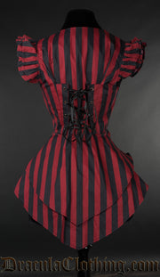 Red Striped Tailcoat Vest