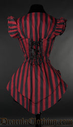 Red Striped Tailcoat Vest