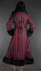 Red Striped Winter Coat