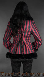 Red Striped Winter Jacket