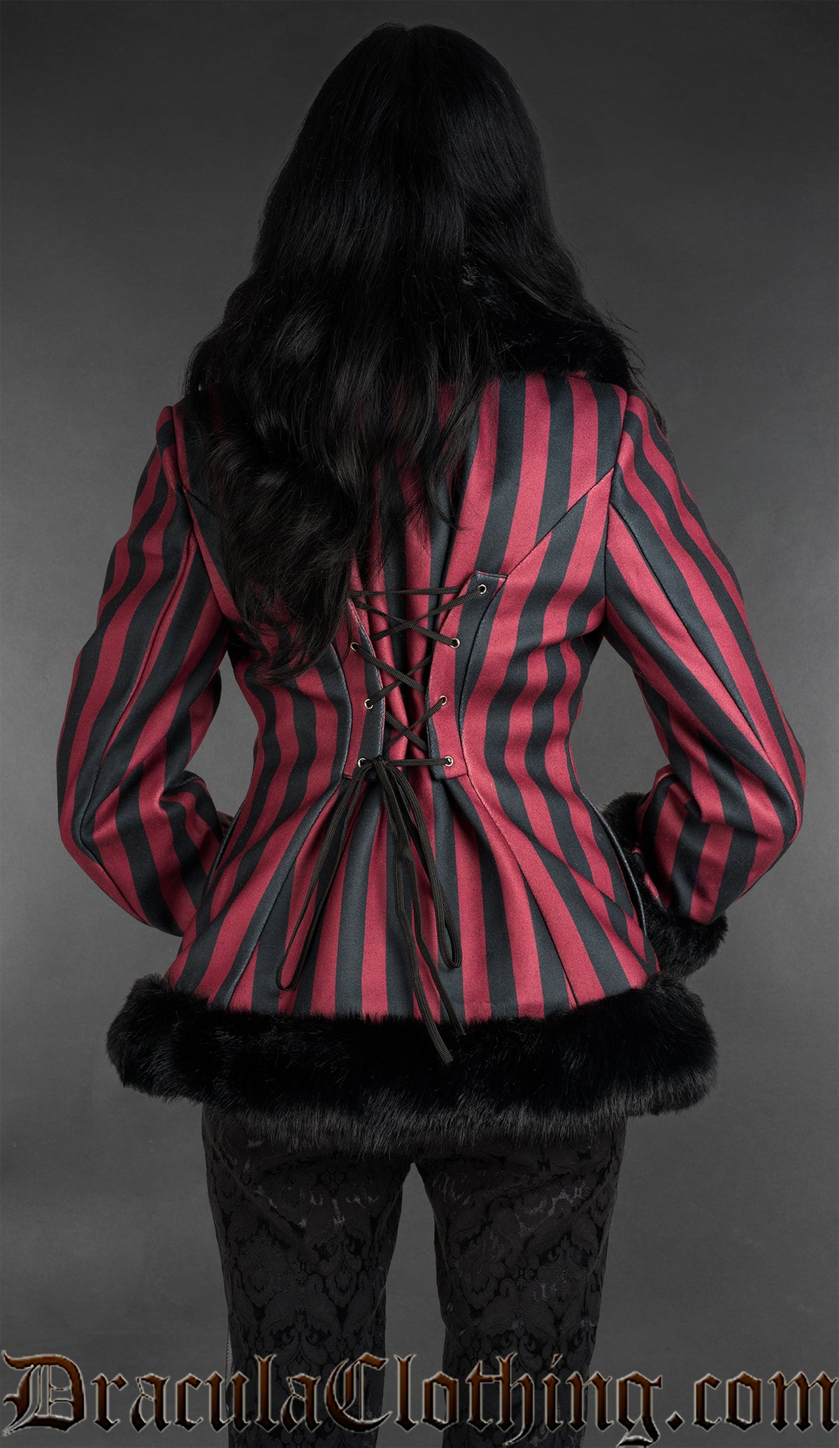 Red Striped Winter Jacket