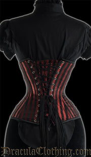 Red Stripes Extreme Waist Clasp Corset