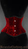 Red Velvet Double Boned Waist Cincher