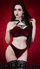 Red Velvet Harness Bra