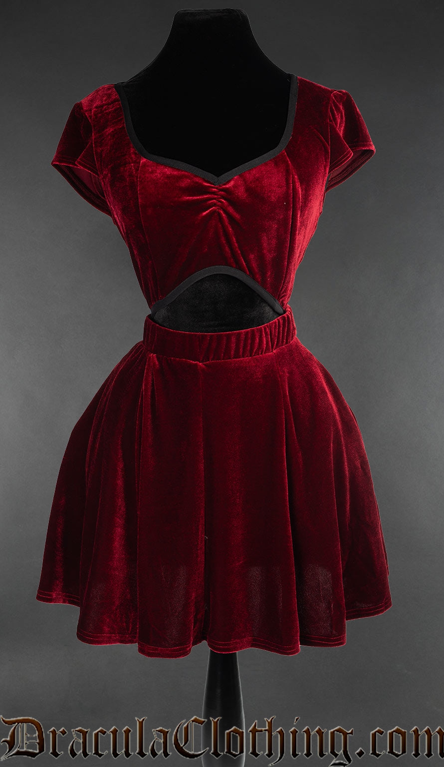 red velvet dress short story Andie Velvet Drop Waist Skater Dress