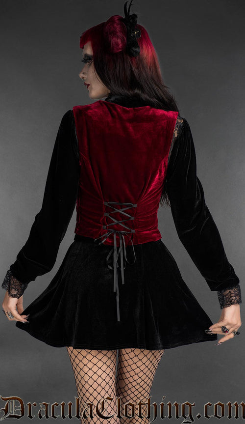 Red Velvet Vest