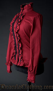 Red Victorian Blouse