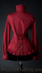 Red Victorian Blouse