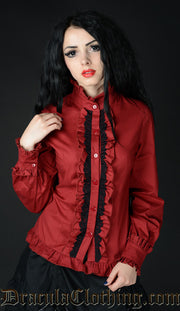 Red Victorian Blouse