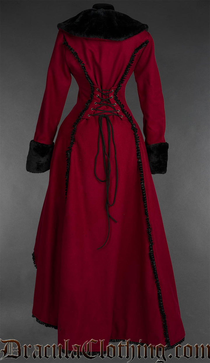 Red Wool Evil Princess Coat