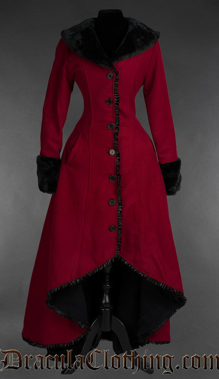 Red Wool Evil Princess Coat