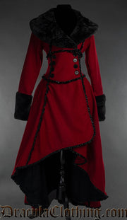 Red Wool Evil Queen Coat