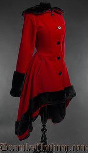 Red Wool Frock Coat