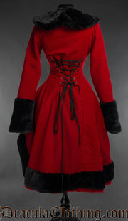 Red Wool Frock Coat