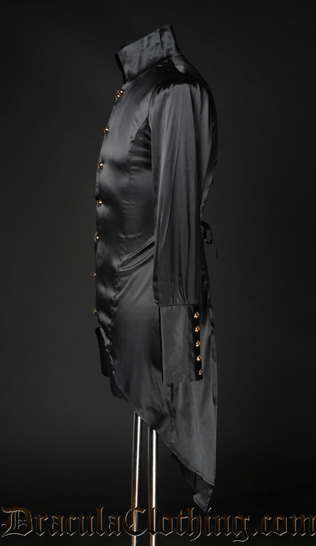 Black Satin Regal Shirt