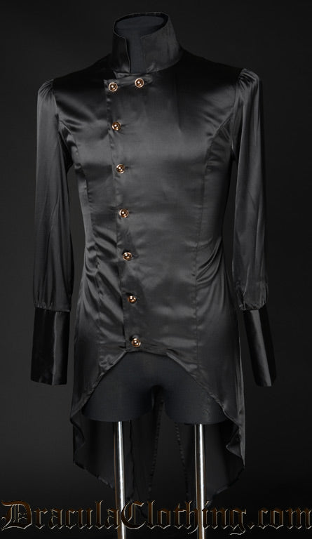 Black Satin Regal Shirt