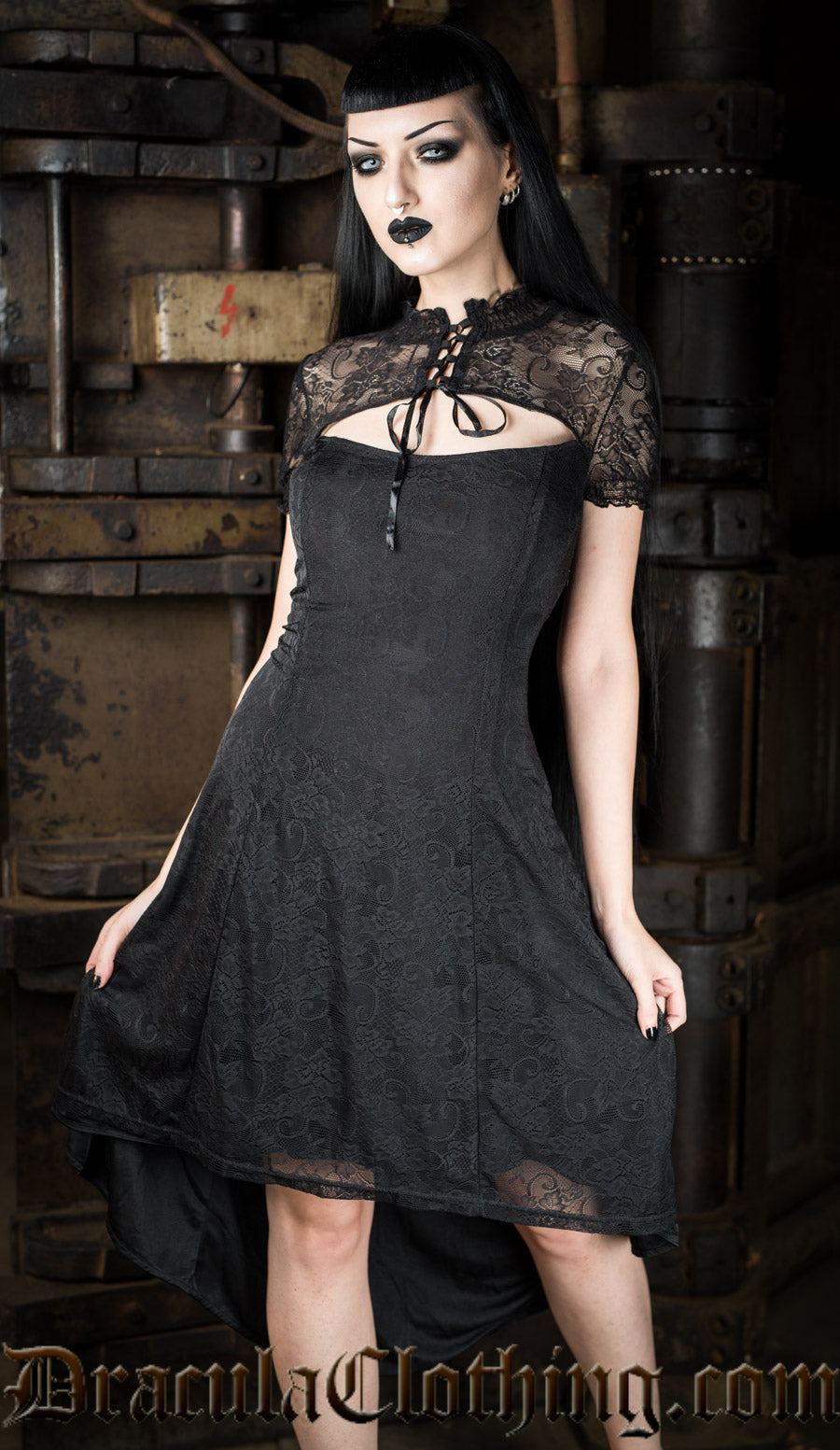 Romantic Lace Dress – DraculaClothing - Main Image