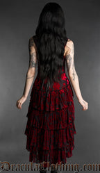 Rose Bat Ruffle Dress