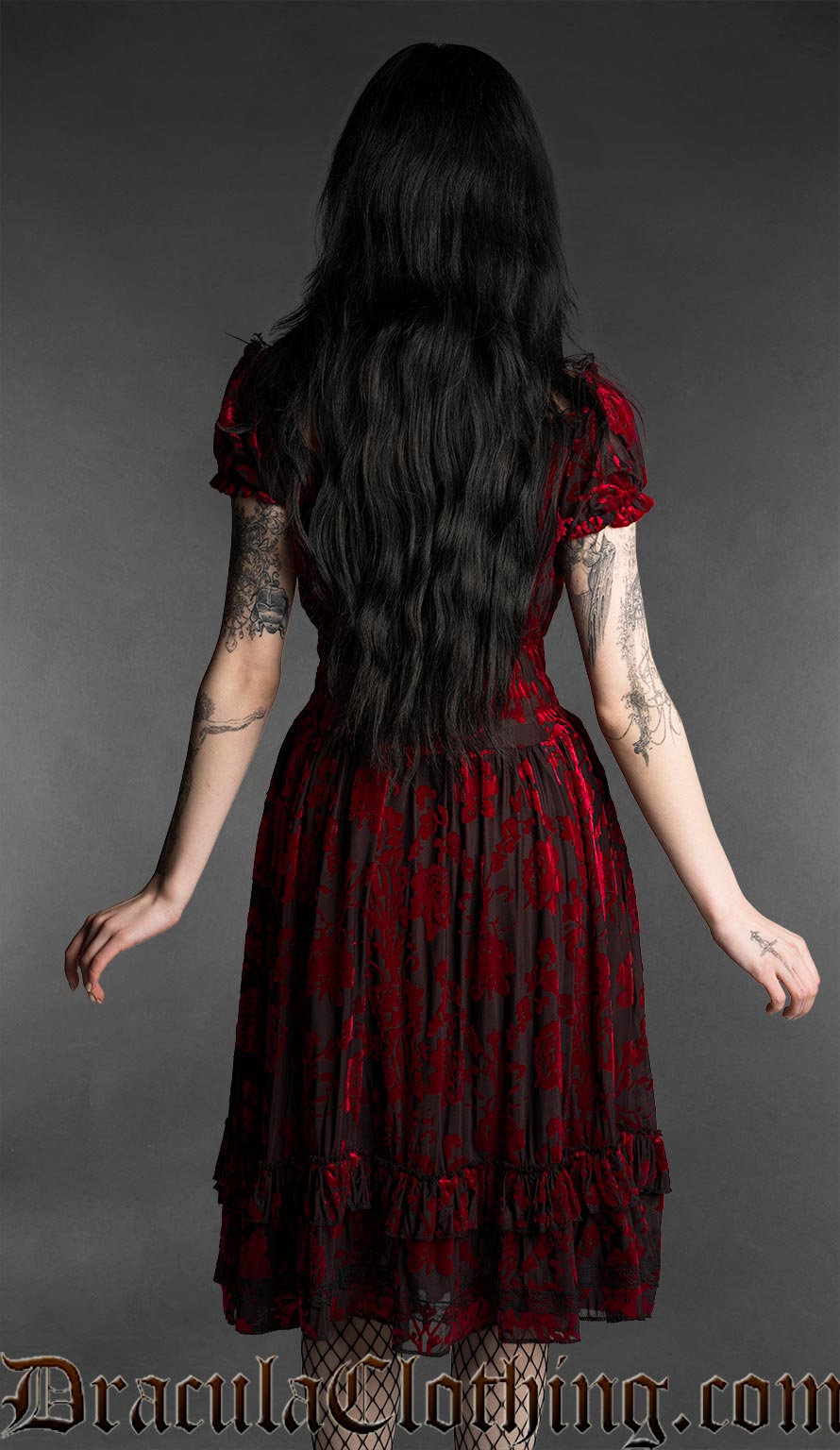 Rose Gothabilly Dress S