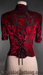 Rose Keyhole Blouse