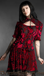 Rose Keyhole Blouse