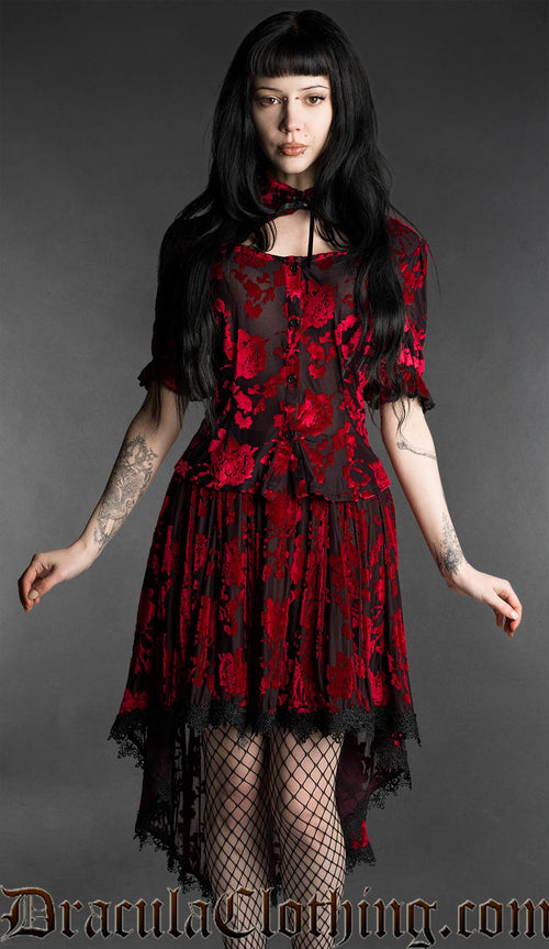 Rose High Low Skirt
