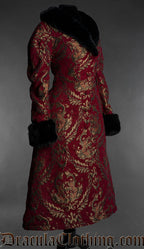 Royal Bordeaux Faux Fur Coat