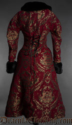 Royal Bordeaux Faux Fur Coat
