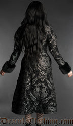 Royal Silver Faux Fur Coat