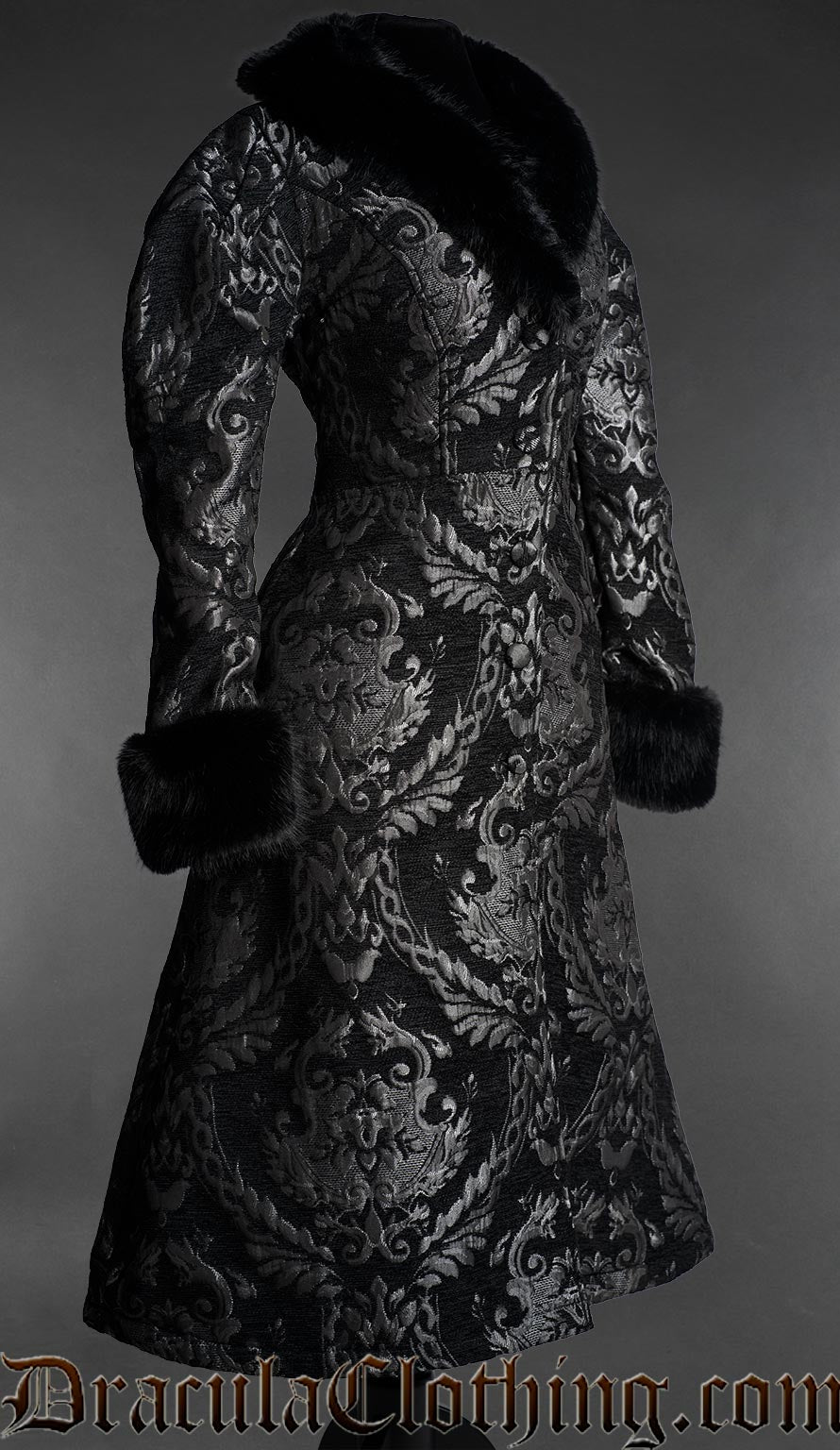 Royal Silver Faux Fur Coat