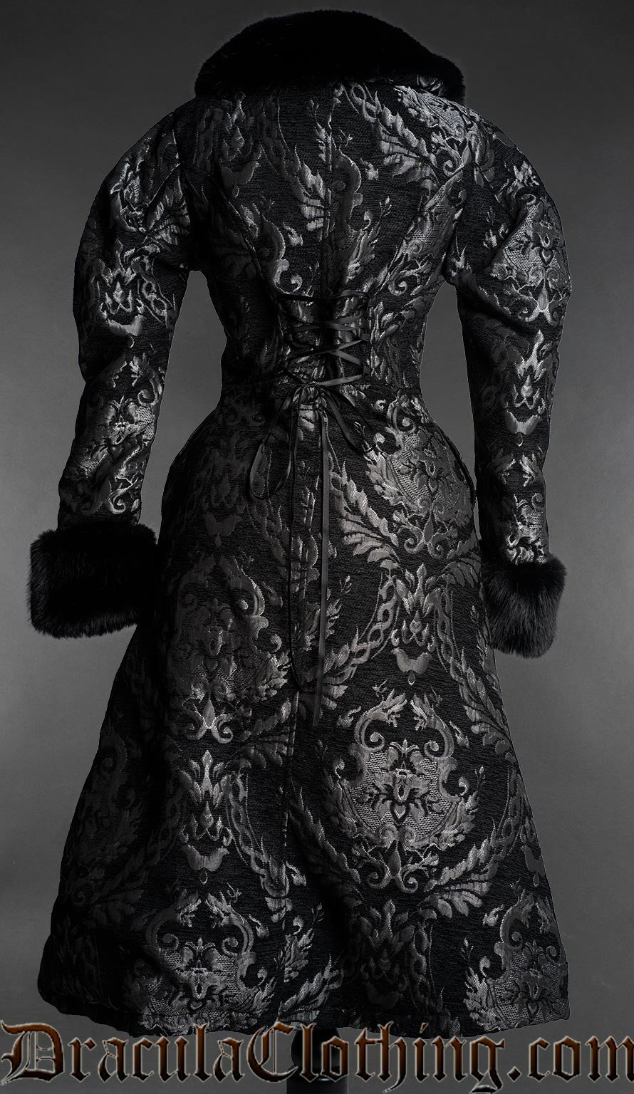 Royal Silver Faux Fur Coat