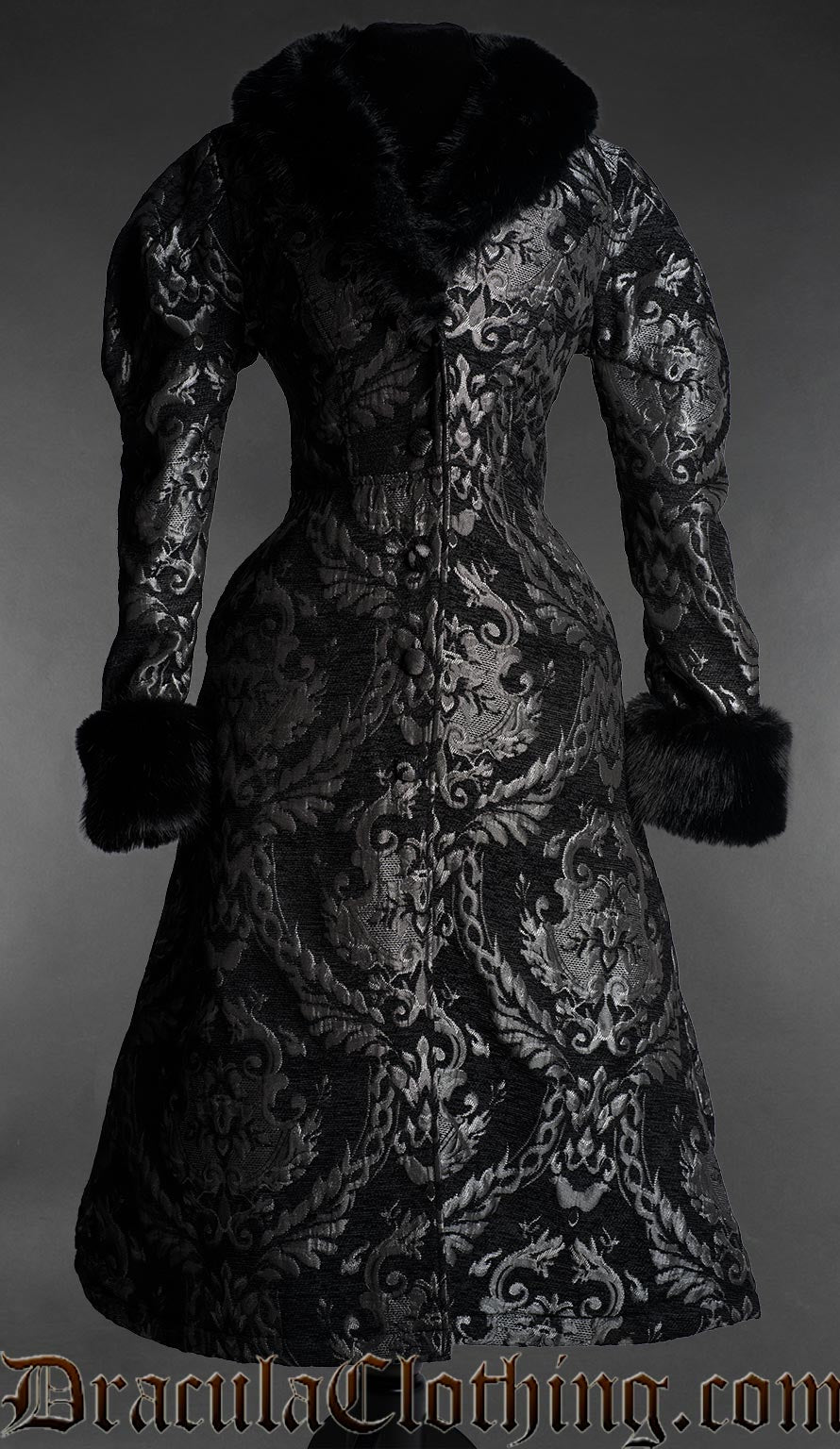 Royal Silver Faux Fur Coat