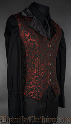 Ruby Satin Lapel Corset Vest