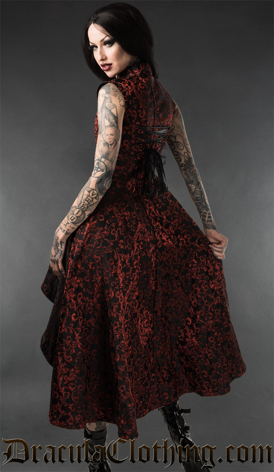 Ruby Steel Choker Dress