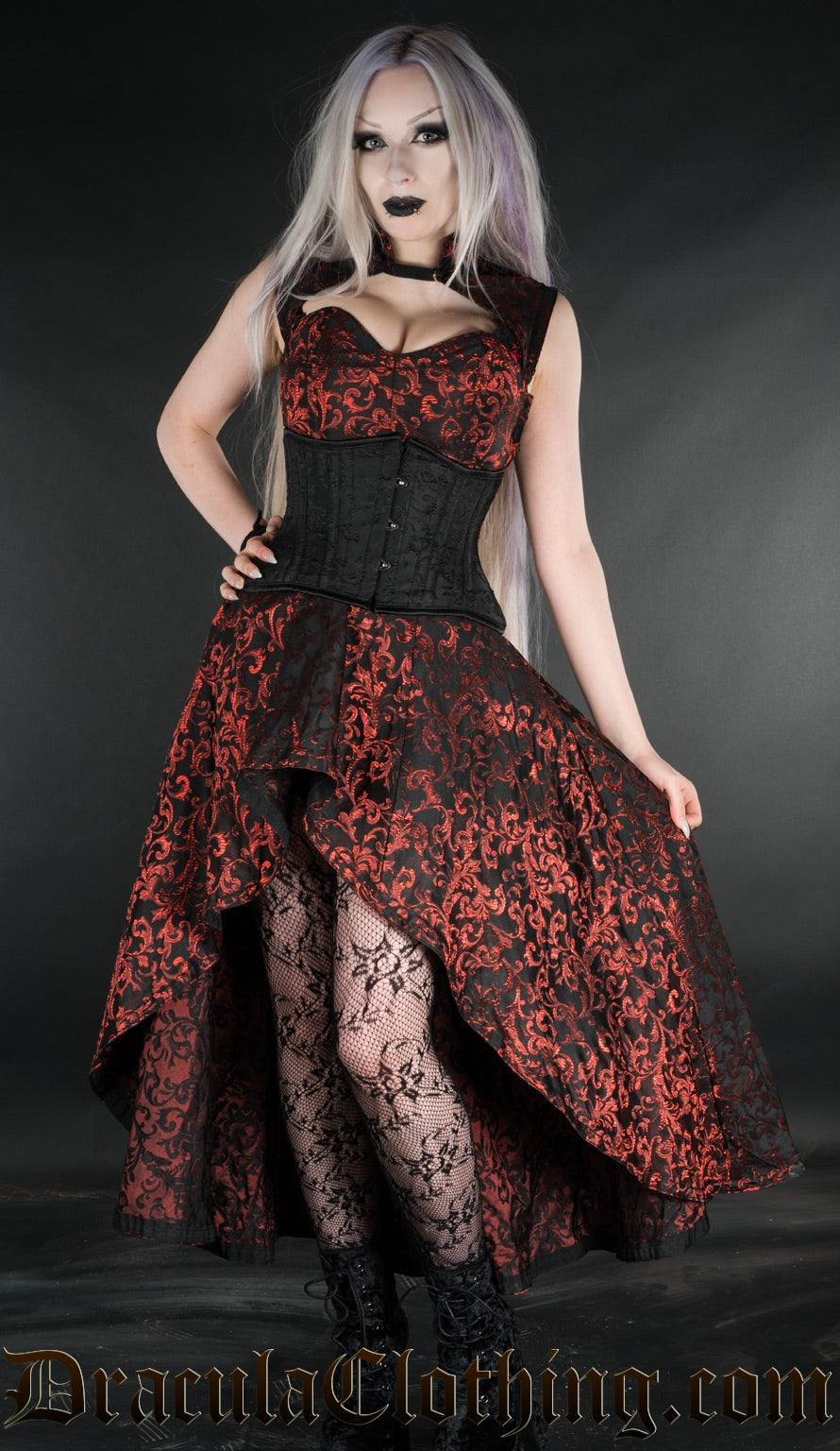 Ruby Steel Choker Dress