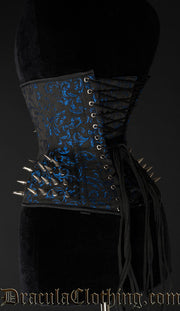 Sapphire Extreme Waist Spike Clasp Corset