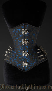 Sapphire Extreme Waist Spike Clasp Corset