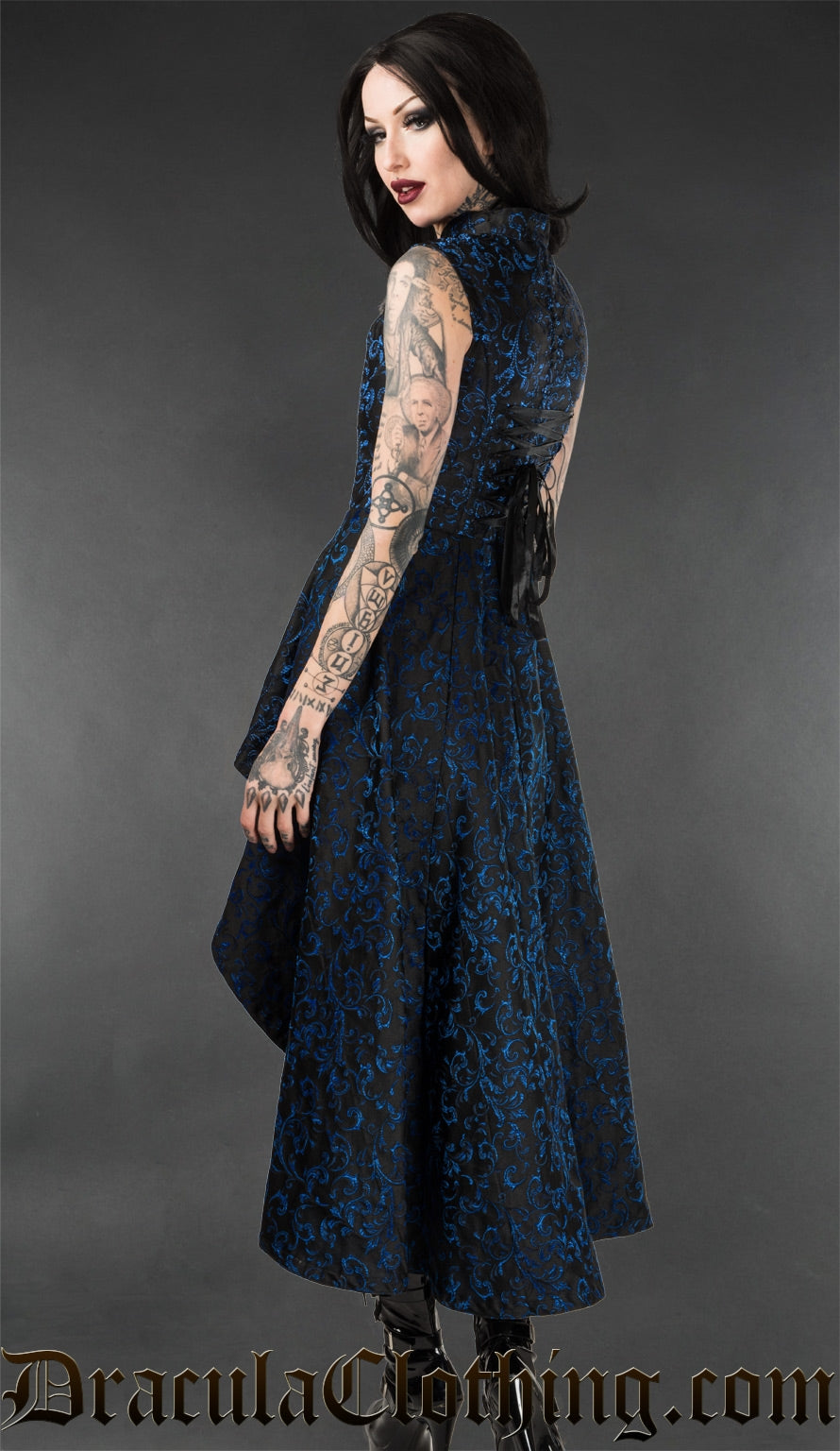 Sapphire Steel Choker Dress
