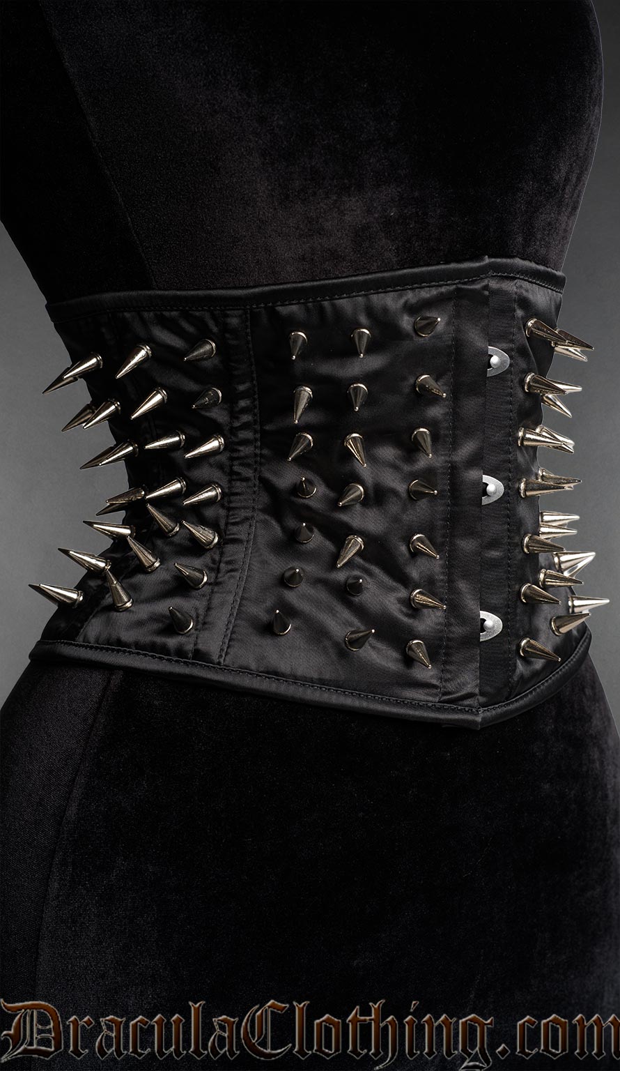 Satin Spiked Waist Cincher