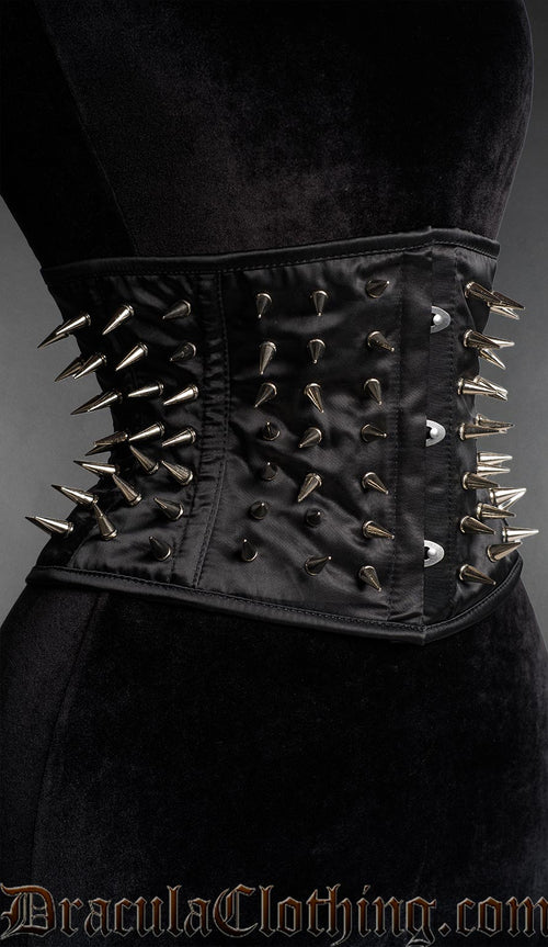 Satin Spiked Waist Cincher