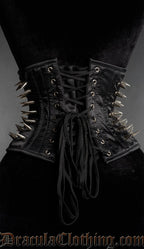 Satin Spiked Waist Cincher