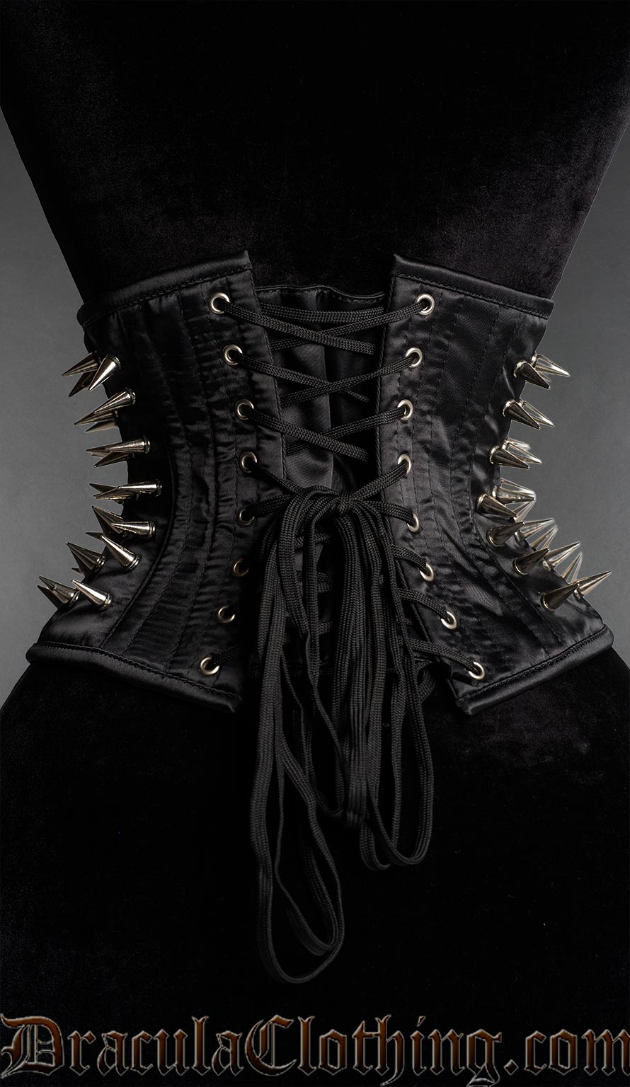 Satin Spiked Waist Cincher