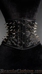 Satin Spiked Waist Cincher