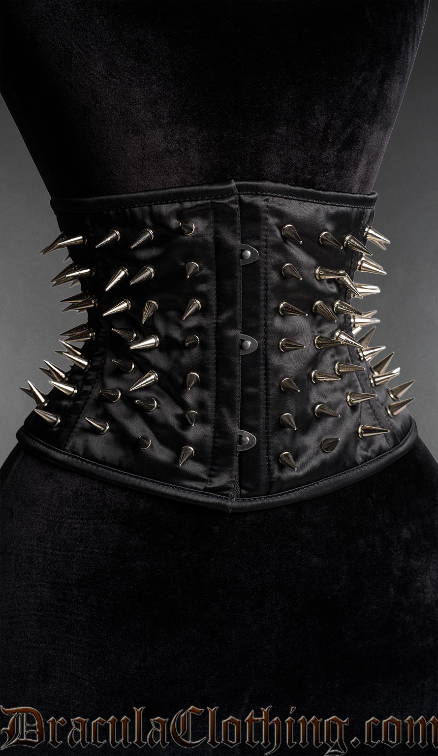 Satin Spiked Waist Cincher