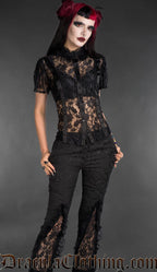 See Through Lace Blouse