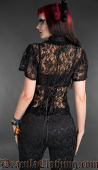 See Through Lace Blouse