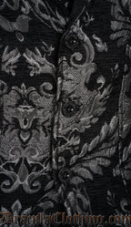 Silver Brocade Vest Coat